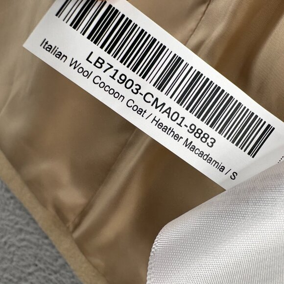 Quince Italian Wool Cocoon Coat in Heather Macadamia Size Small - Picture 8 of 16